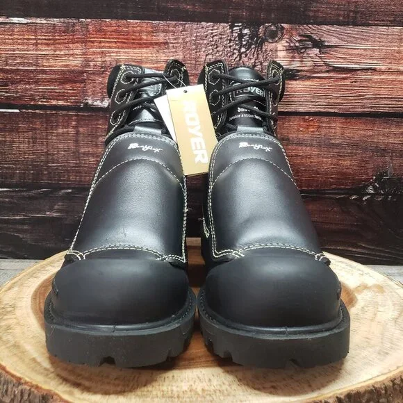 Royer 9.5 Work Boots Met Guard FR Composite Toe 8501 Black $208 - Picture 8 of 16